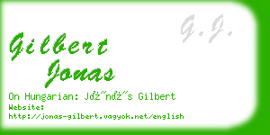 gilbert jonas business card